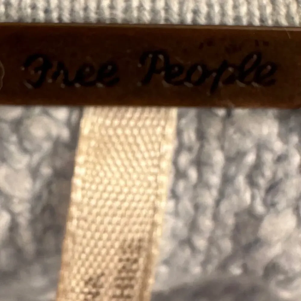 Free People sweater Found my Friend light blue boucle v neck long sleeve Sz S